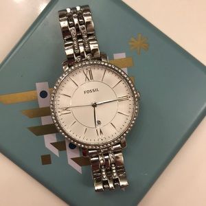 Rhinestone Fossil Watch